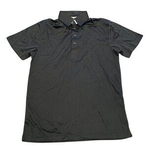 Collars & Co Men's Sz S Dress Collar Polo Shirt Performance Black Lightweight